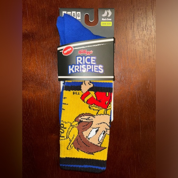 RICE KRISPIES SWAG CREW SOCKS NWT MEN’S SHOE SIZE 8-13 - Picture 1 of 2